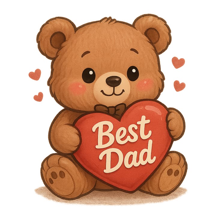Best Dad Bear — Print · £35 — Art Print